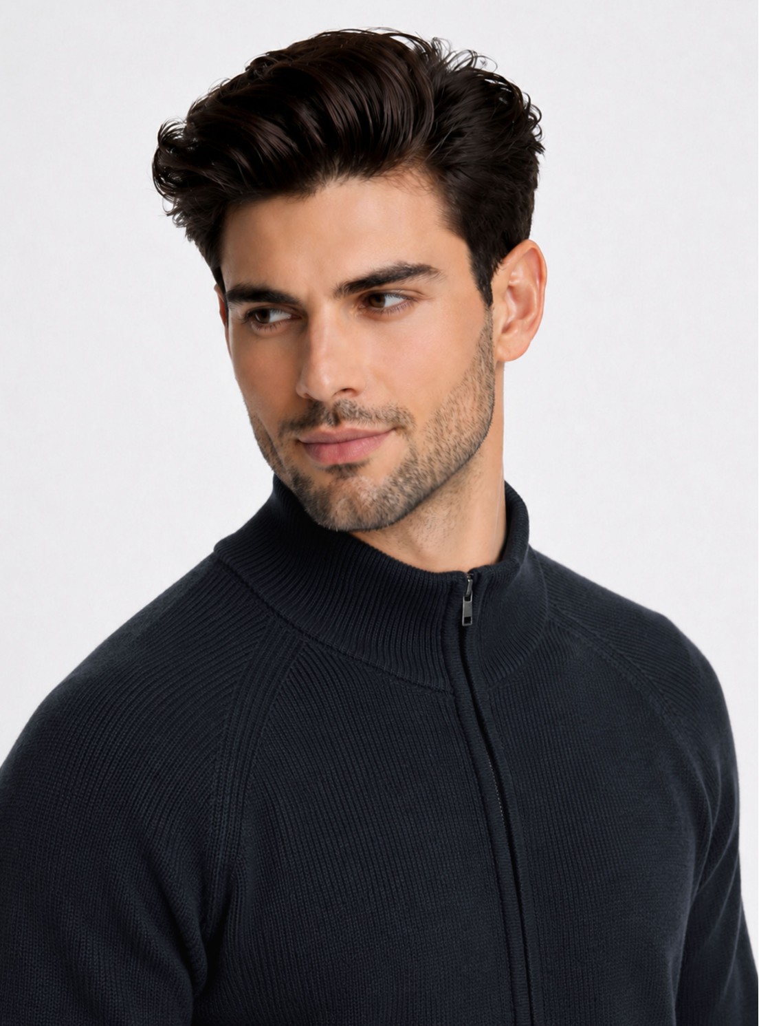 Sweater Cuello Alto Regular Fit Azul Marino Piero Butti Sweater Cuello Alto Regular Fit Azul Marino Piero Butti