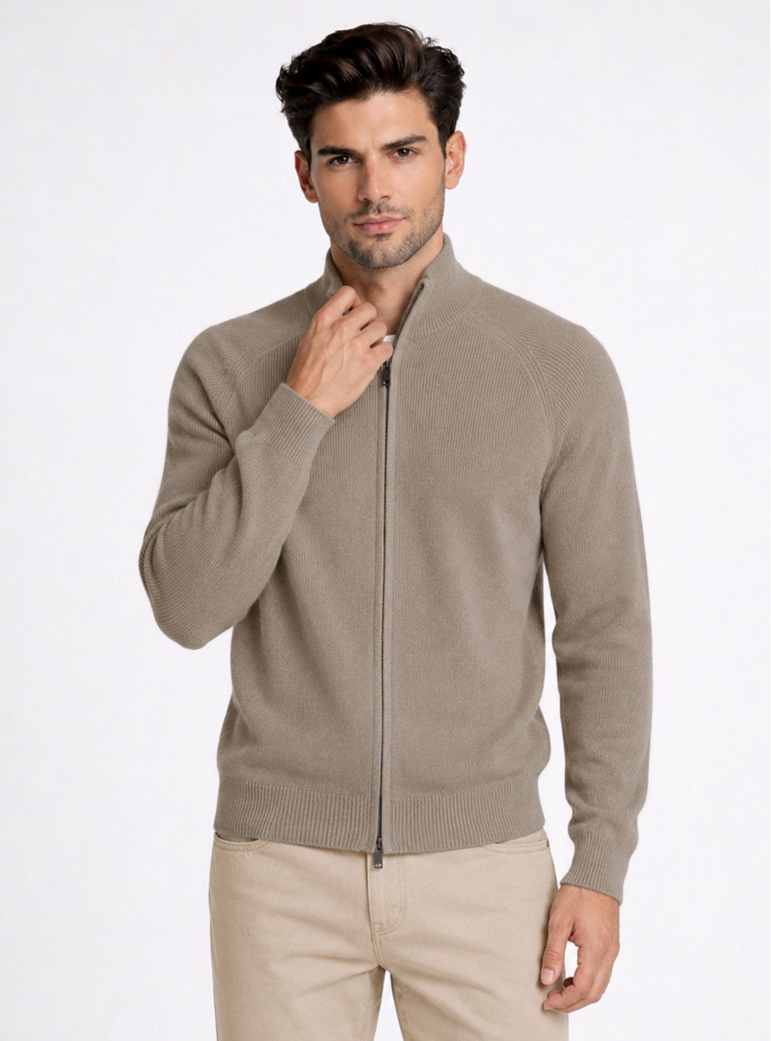 Sweater Cuello Alto Regular Fit Café Piero Butti Sweater Cuello Alto Regular Fit Café Piero Butti