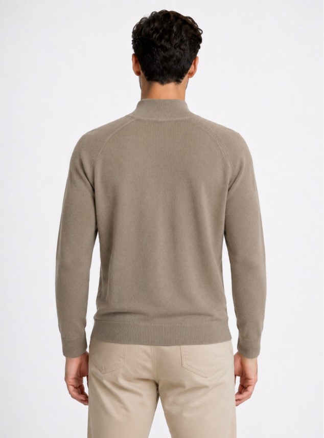 Sweater Cuello Alto Regular Fit Café Piero Butti Sweater Cuello Alto Regular Fit Café Piero Butti