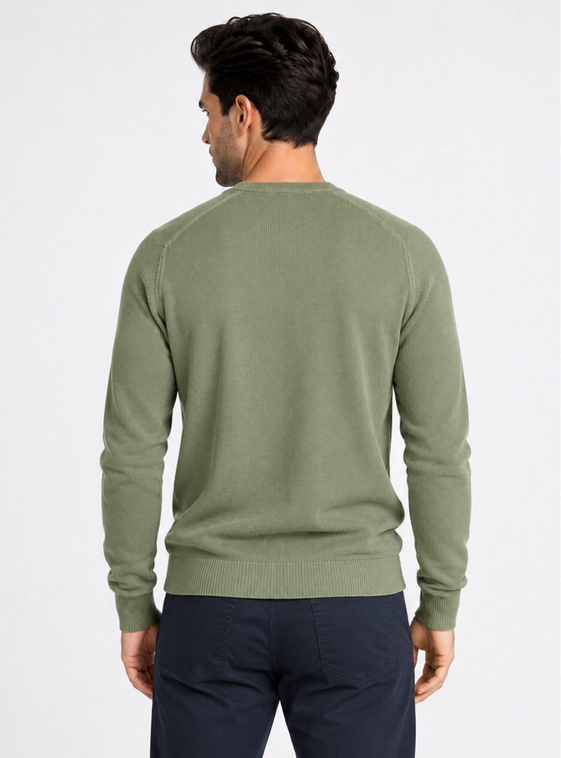Sweater Stone Wash Regular Fit Verde Piero Butti Sweater Stone Wash Regular Fit Verde Piero Butti