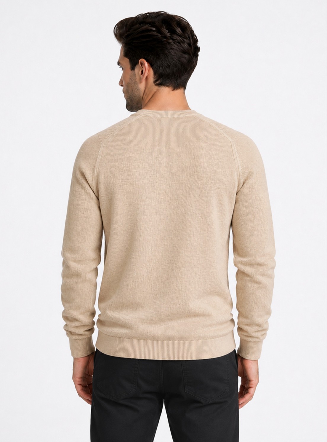 Sweater Stone Wash Regular Fit Café Piero Butti Sweater Stone Wash Regular Fit Café Piero Butti