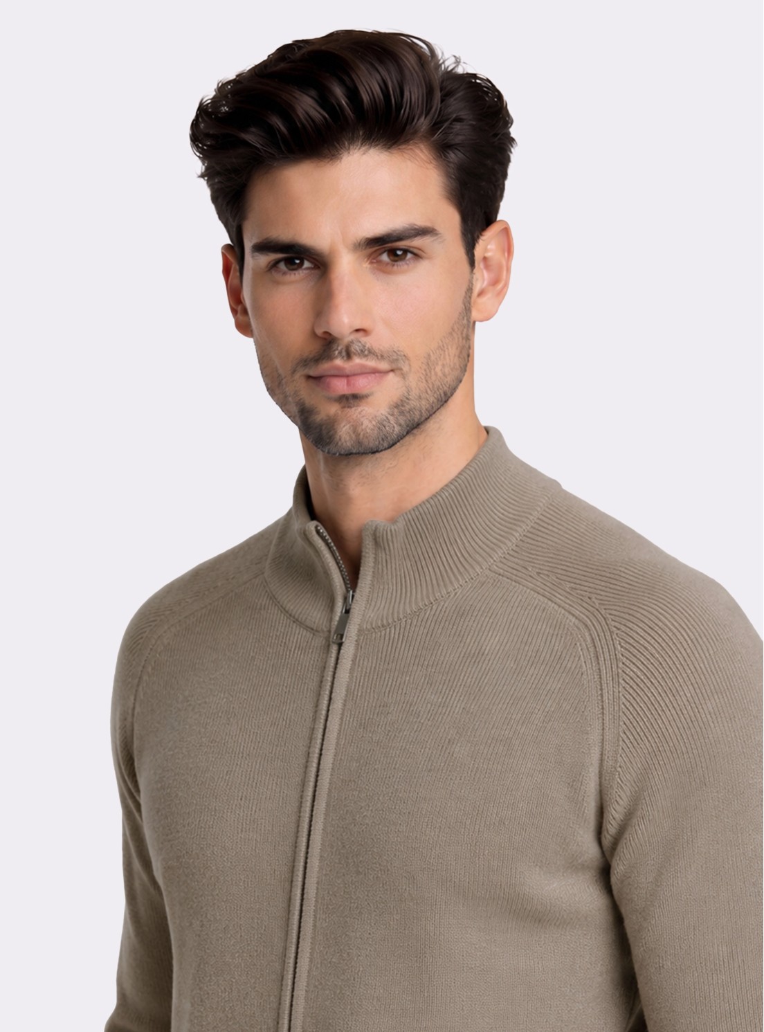 Sweater Cuello Alto Regular Fit Café Piero Butti Sweater Cuello Alto Regular Fit Café Piero Butti