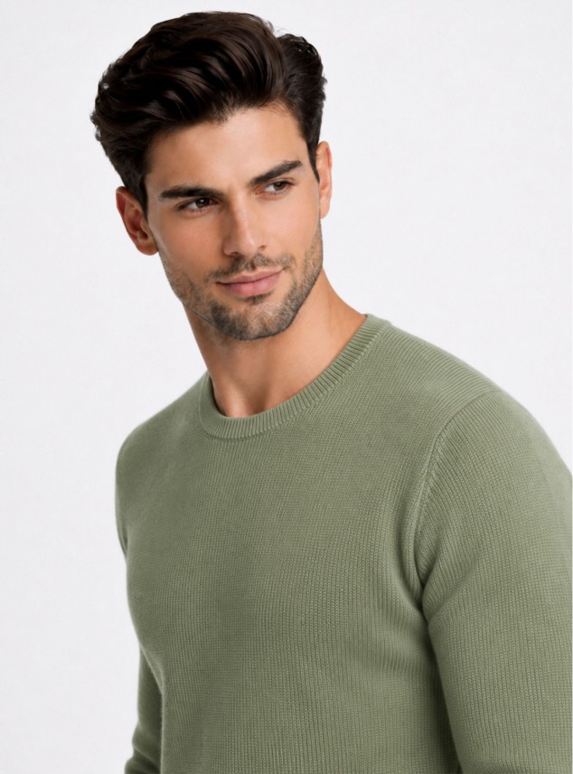 Sweater Stone Wash Regular Fit Verde Piero Butti Sweater Stone Wash Regular Fit Verde Piero Butti