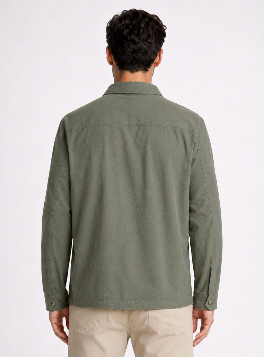 Sobrecamisa Lino-Algodón Regular Fit Verde Piero Butti Sobrecamisa Lino-Algodón Regular Fit Verde Piero Butti