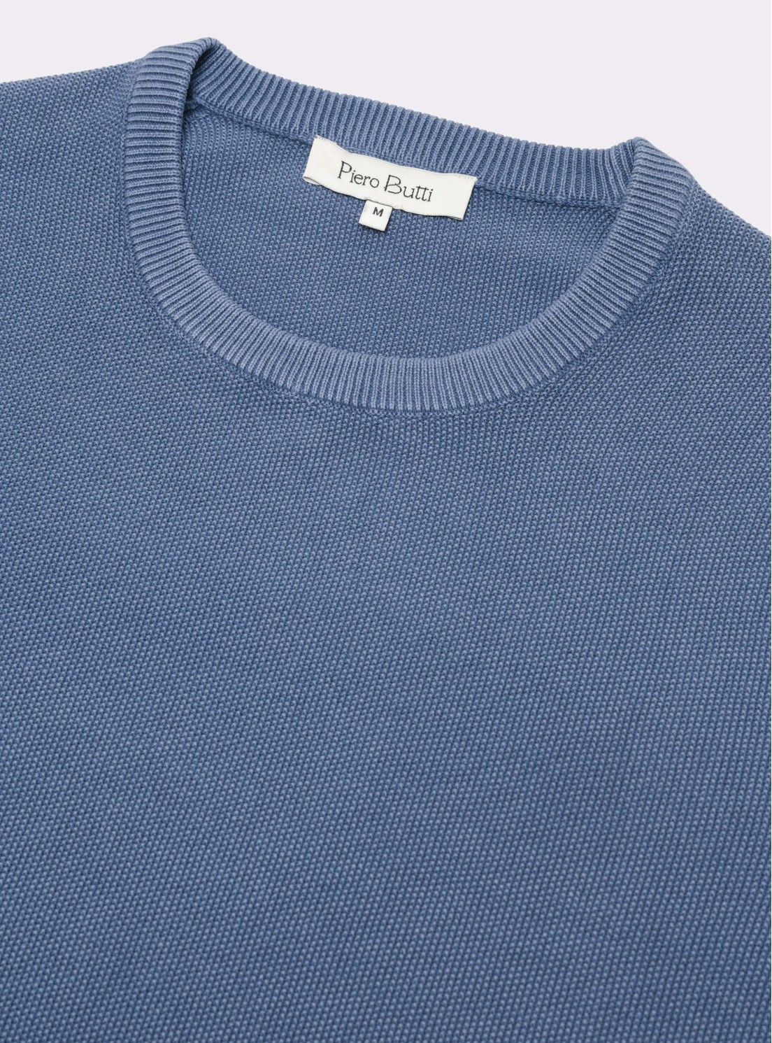 Sweater Stone Wash Regular Fit Denim Piero Butti Sweater Stone Wash Regular Fit Denim Piero Butti