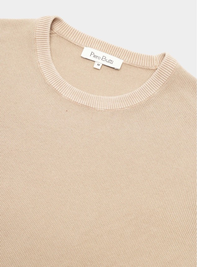 Sweater Stone Wash Regular Fit Café Piero Butti Sweater Stone Wash Regular Fit Café Piero Butti