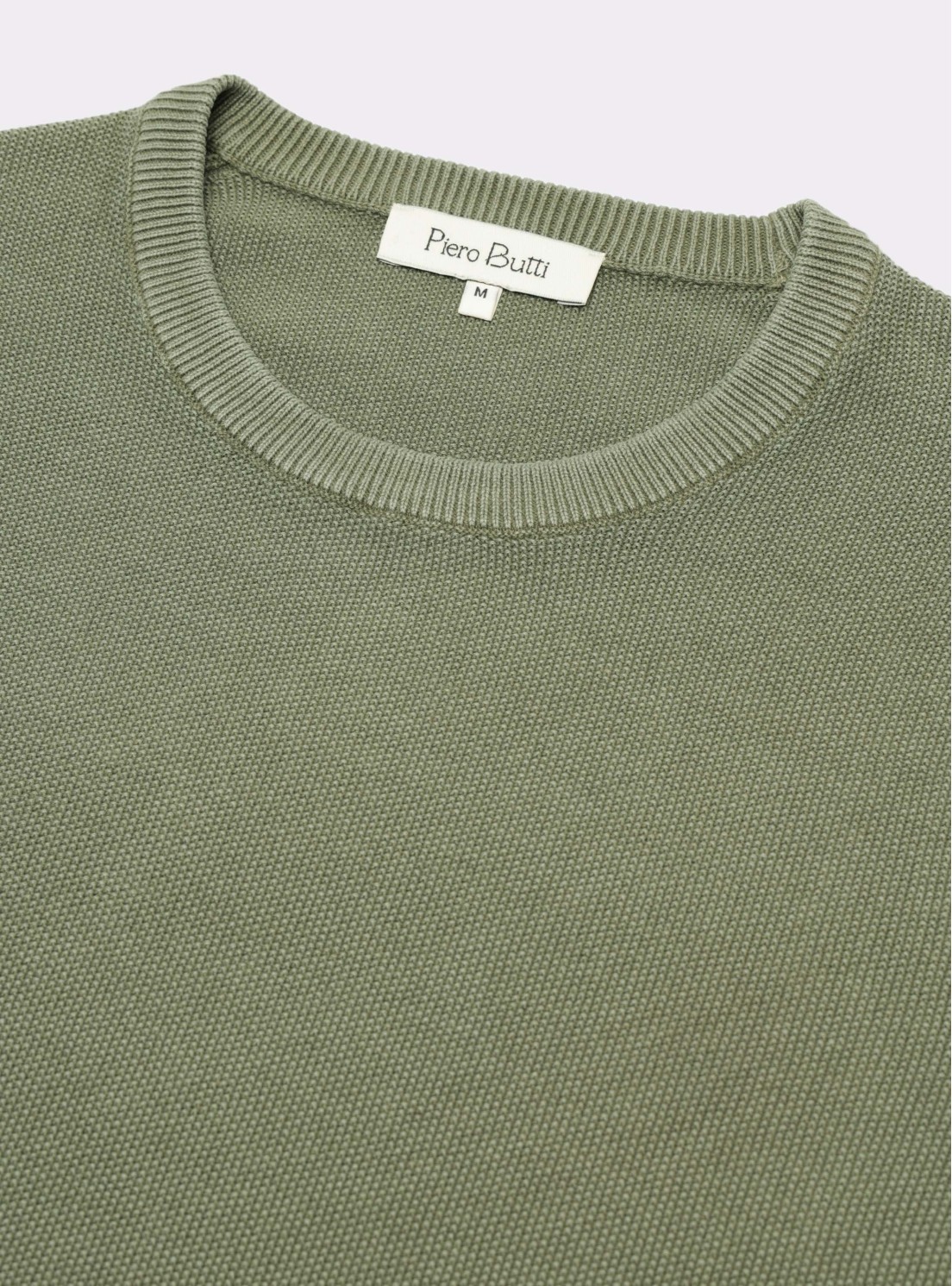 Sweater Stone Wash Regular Fit Verde Piero Butti Sweater Stone Wash Regular Fit Verde Piero Butti