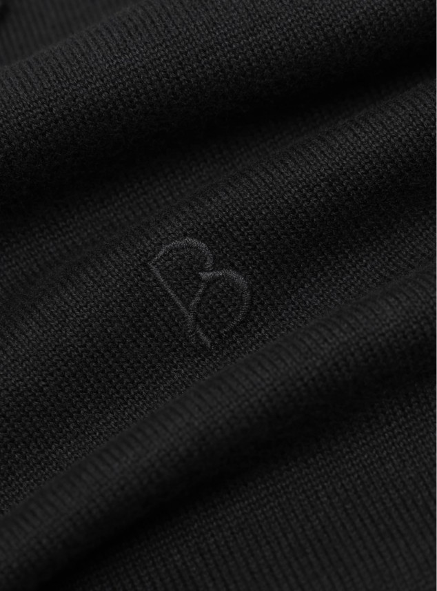 Polera tejida Lisa Regular Fit Negro Piero Butti Polera tejida Lisa Regular Fit Negro Piero Butti