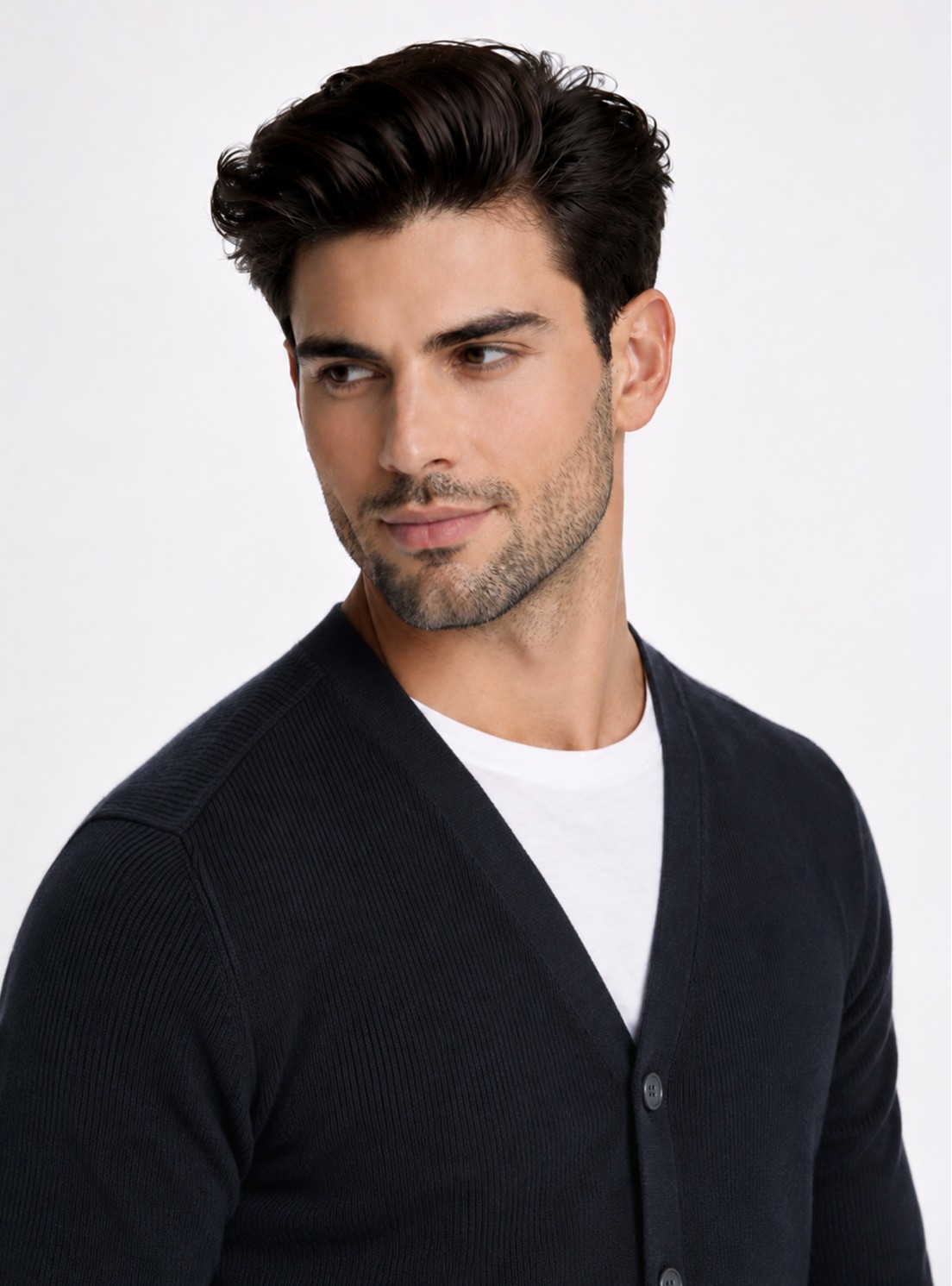 Cárdigan Texturado Regular Fit Azul Marino Piero Butti Cárdigan Texturado Regular Fit Azul Marino Piero Butti