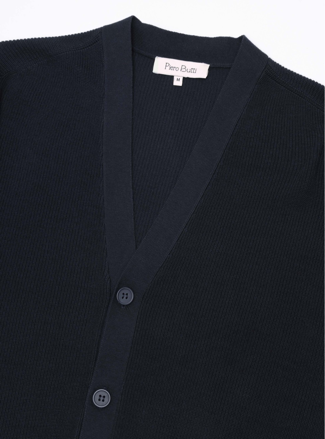 Cárdigan Texturado Regular Fit Azul Marino Piero Butti Cárdigan Texturado Regular Fit Azul Marino Piero Butti