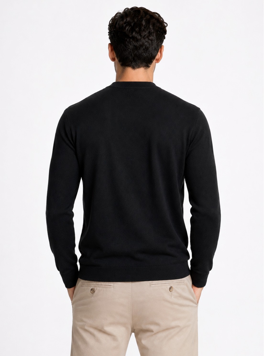 Cárdigan Texturado Regular Fit Negro Piero Butti Cárdigan Texturado Regular Fit Negro Piero Butti