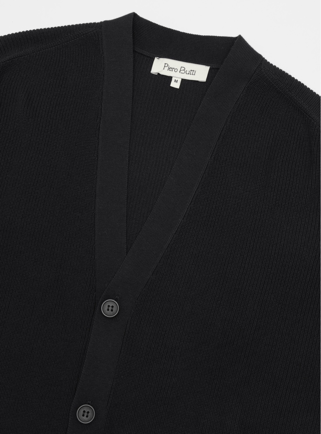 Cárdigan Texturado Regular Fit Negro Piero Butti Cárdigan Texturado Regular Fit Negro Piero Butti