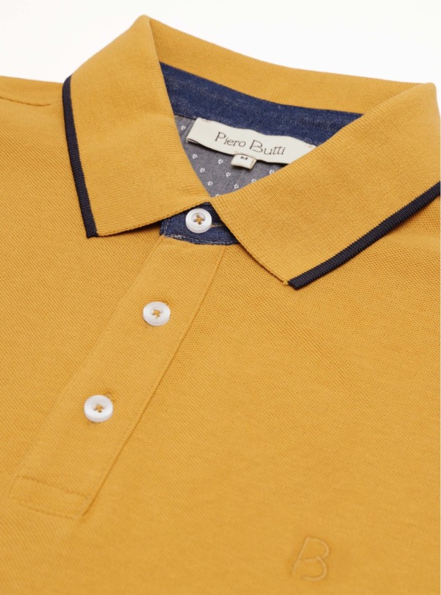 Polera Pique Regular Fit Mostaza Piero Butti Polera Pique Regular Fit Mostaza Piero Butti