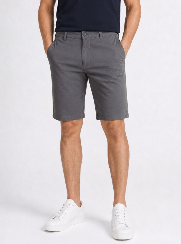 Bermuda Lisa Spandex Regular Fit Gris Piero Butti