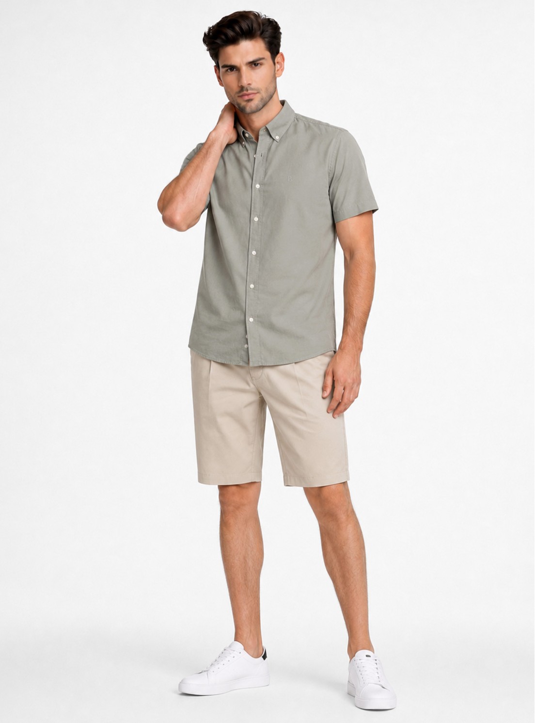 Camisa Lisa Regular Fit Verde Piero Butti Camisa Lisa Regular Fit Verde Piero Butti