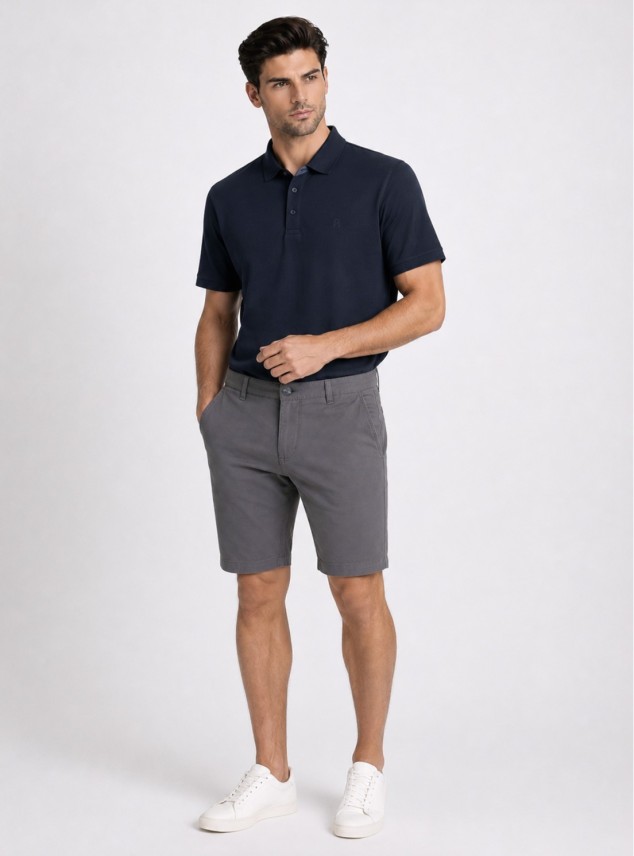 Bermuda Lisa Spandex Regular Fit Gris Piero Butti Bermuda Lisa Spandex Regular Fit Gris Piero Butti