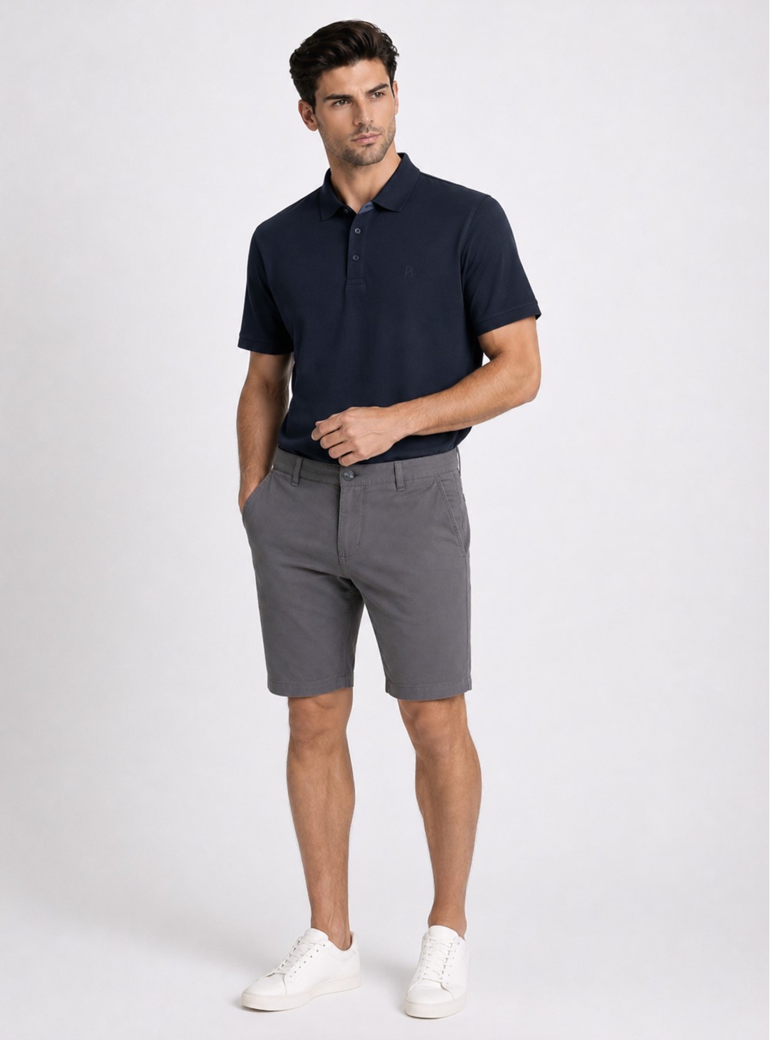 Bermuda Lisa Spandex Regular Fit Gris Piero Butti Bermuda Lisa Spandex Regular Fit Gris Piero Butti