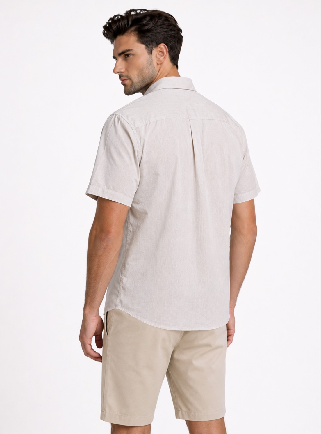 Camisa Lino-Algodón Regular Fit Arena Piero Butti Camisa Lino-Algodón Regular Fit Arena Piero Butti
