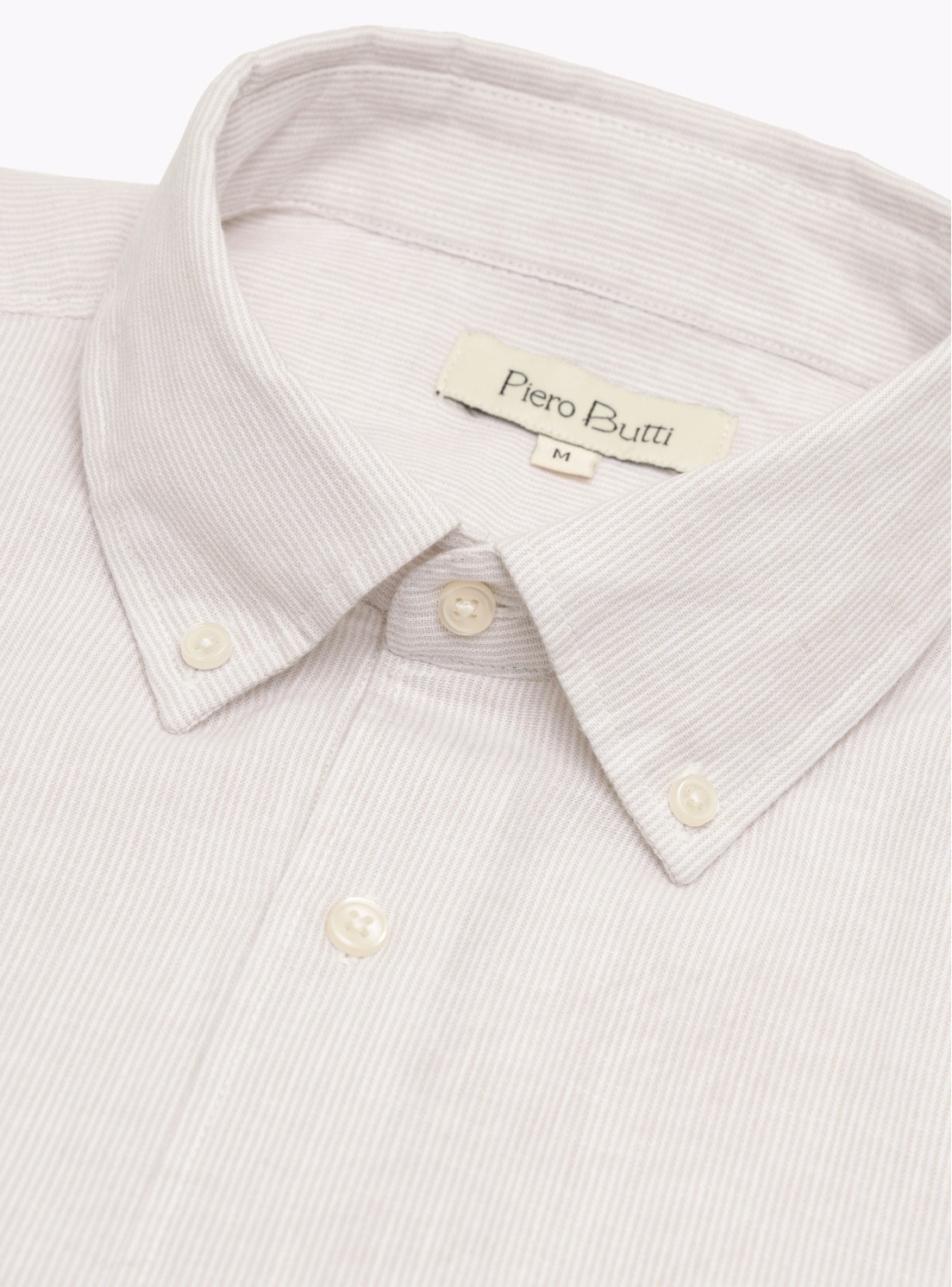 Camisa Lino-Algodón Regular Fit Arena Piero Butti Camisa Lino-Algodón Regular Fit Arena Piero Butti