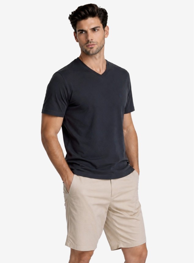Polera Cuello V Regular Fit Azul Marino Piero Butti Polera Cuello V Regular Fit Azul Marino Piero Butti