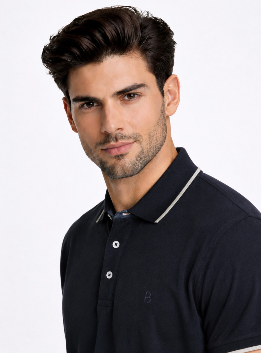 Polera Pique Regular Fit Azul Marino Piero Butti Polera Pique Regular Fit Azul Marino Piero Butti