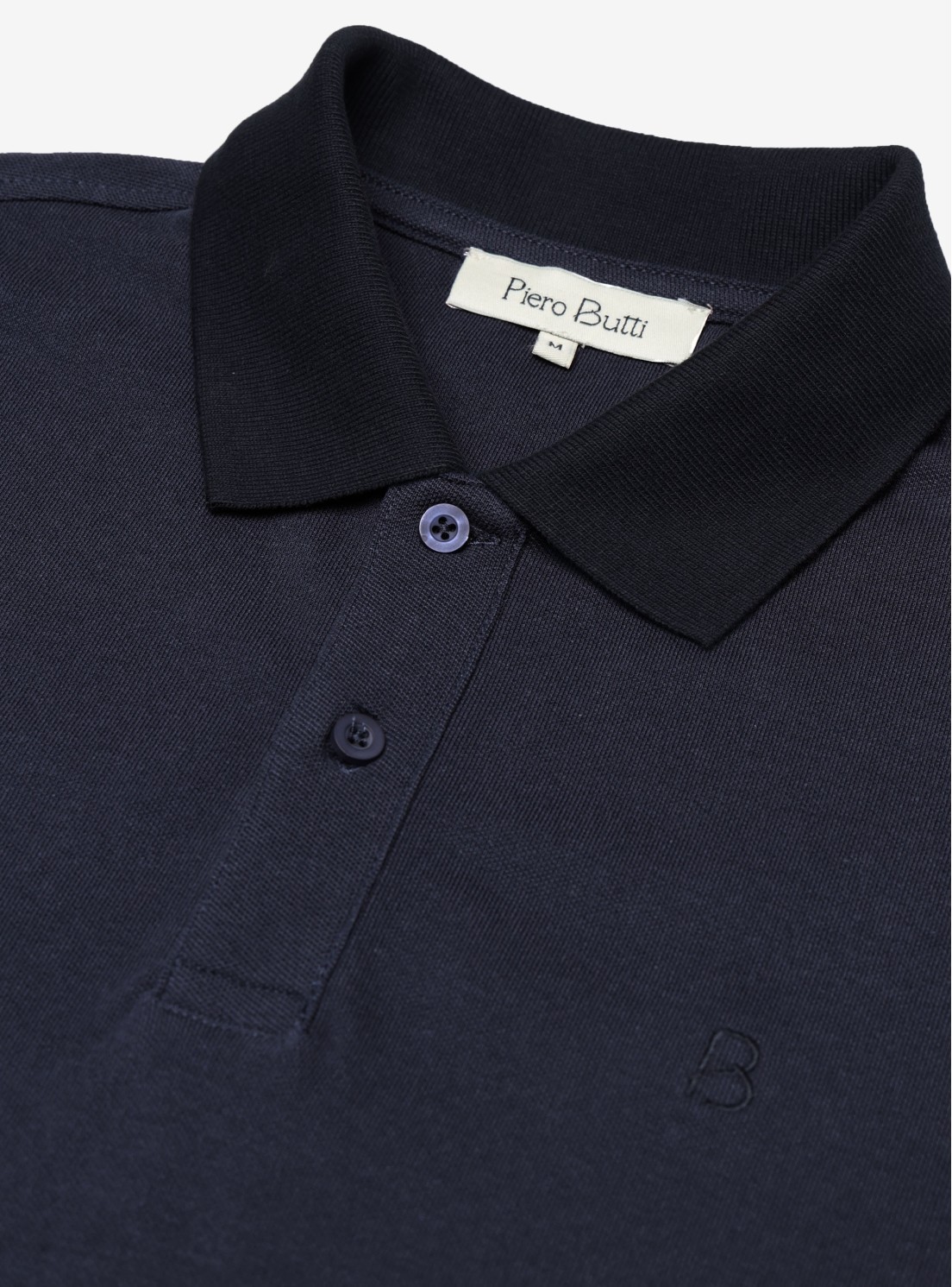 Polera Pique Regular Fit Azul Piero Butti Polera Pique Regular Fit Azul Piero Butti