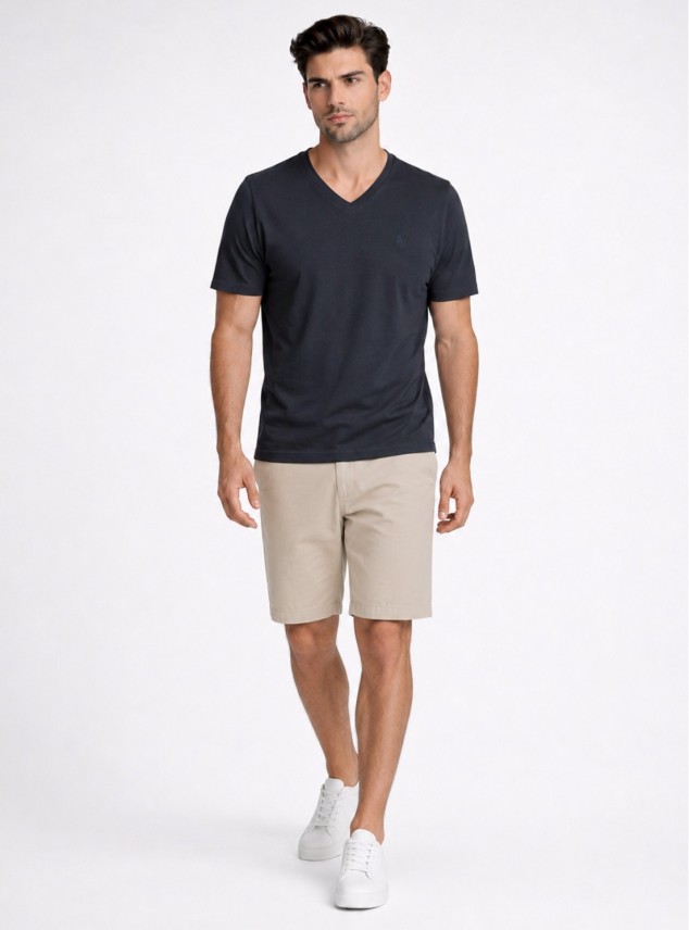 Polera Cuello V Regular Fit Azul Marino Piero Butti Polera Cuello V Regular Fit Azul Marino Piero Butti