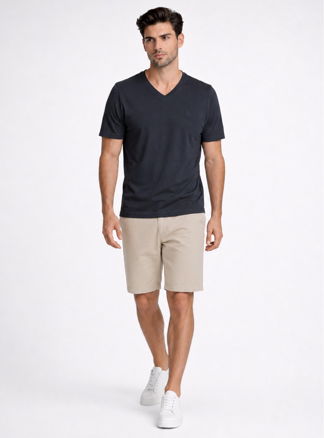 Polera Cuello V Regular Fit Azul Marino Piero Butti Polera Cuello V Regular Fit Azul Marino Piero Butti