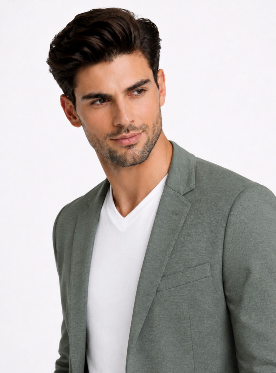 Blazer Poli Viscosa Spandex Tailored Fit Verde Piero Butti Blazer Poli Viscosa Spandex Tailored Fit Verde Piero Butti