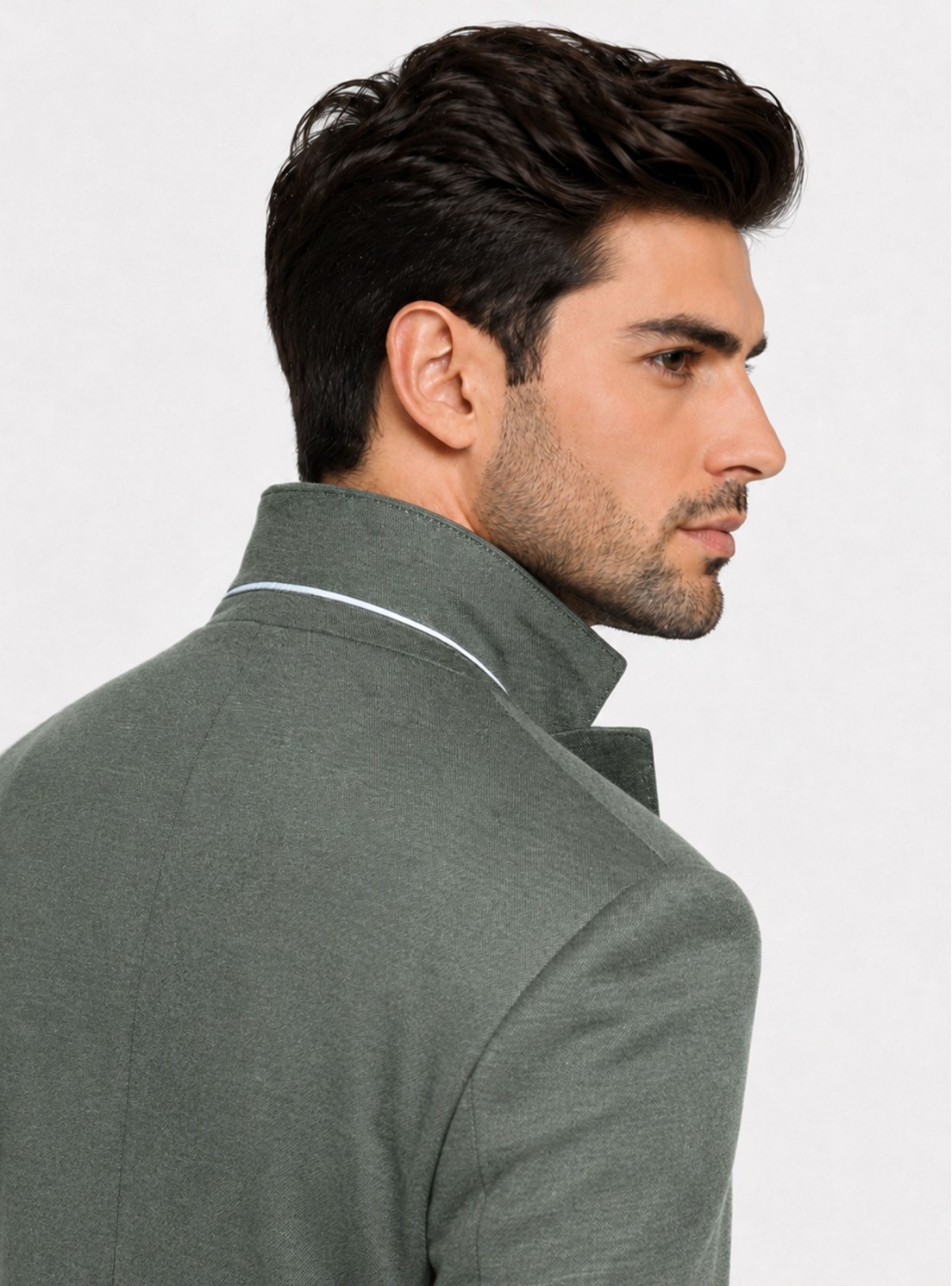 Blazer Poli Viscosa Spandex Tailored Fit Verde Piero Butti Blazer Poli Viscosa Spandex Tailored Fit Verde Piero Butti