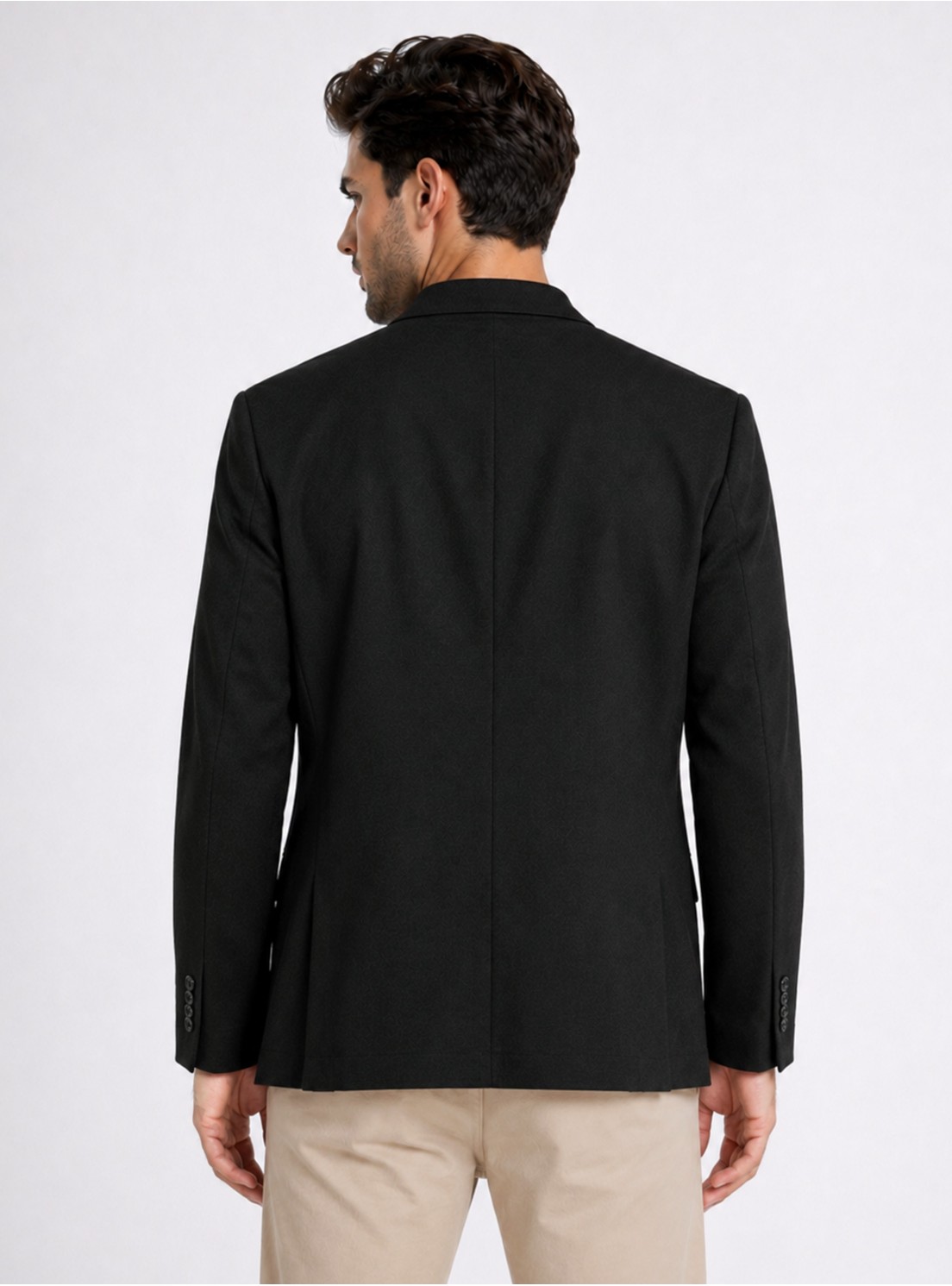 Blazer Poli Viscosa Spandex Tailored Fit Negro Piero Butti Blazer Poli Viscosa Spandex Tailored Fit Negro Piero Butti
