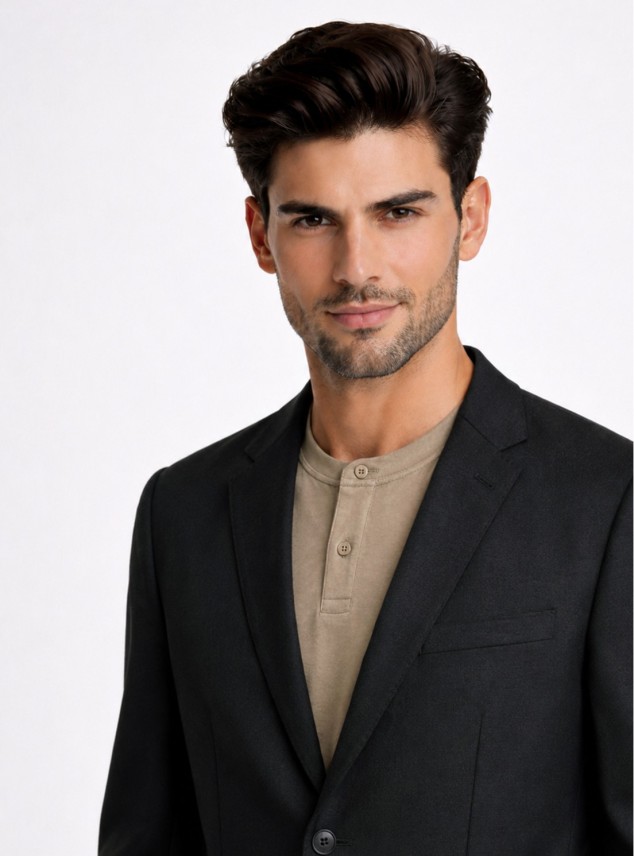 Blazer Poli Viscosa Spandex Tailored Fit Negro Piero Butti Blazer Poli Viscosa Spandex Tailored Fit Negro Piero Butti