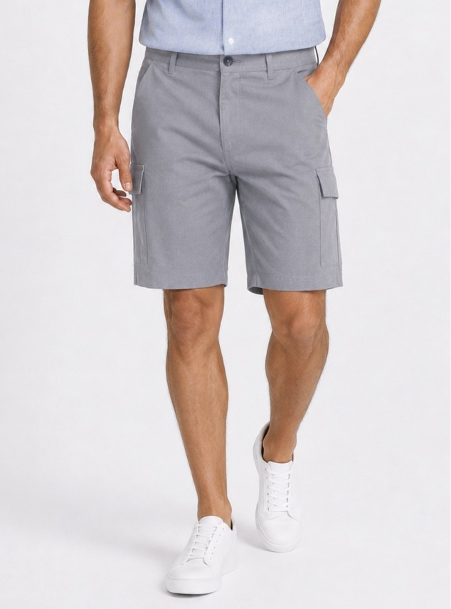 Bermuda Cargo Regular Fit Azul Marino Piero Butti
