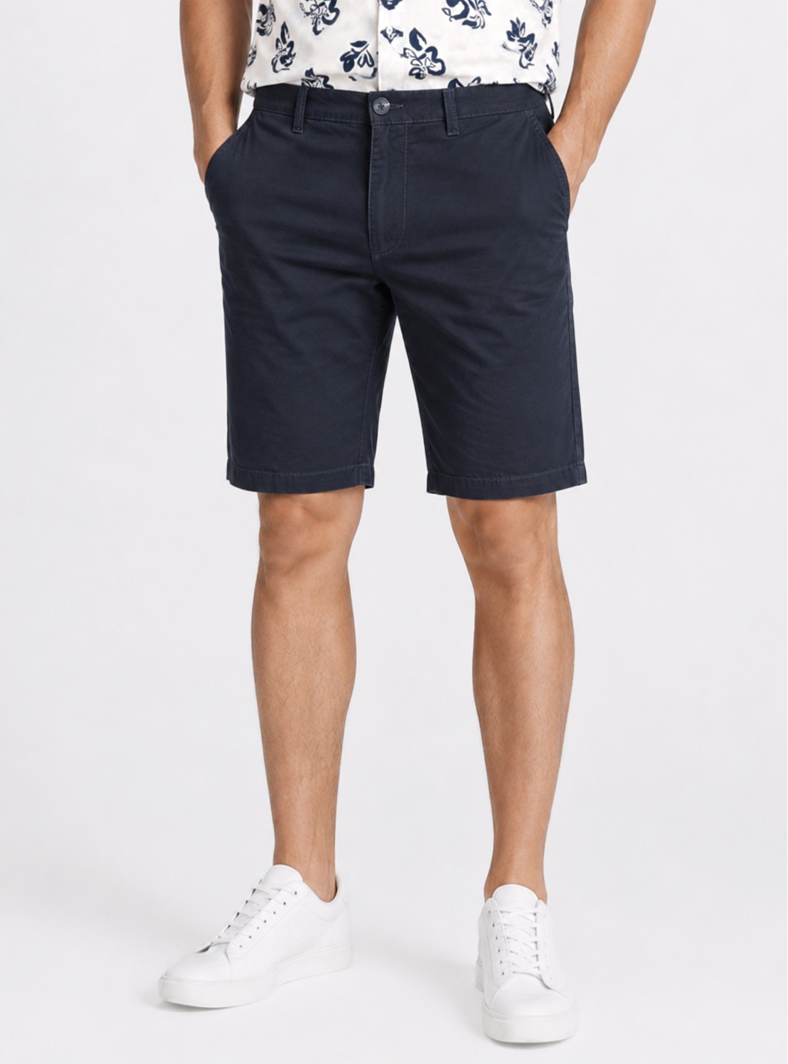 Bermuda Lisa Spandex Regular Fit Azul Marino Piero Butti Bermuda Lisa Spandex Regular Fit Azul Marino Piero Butti