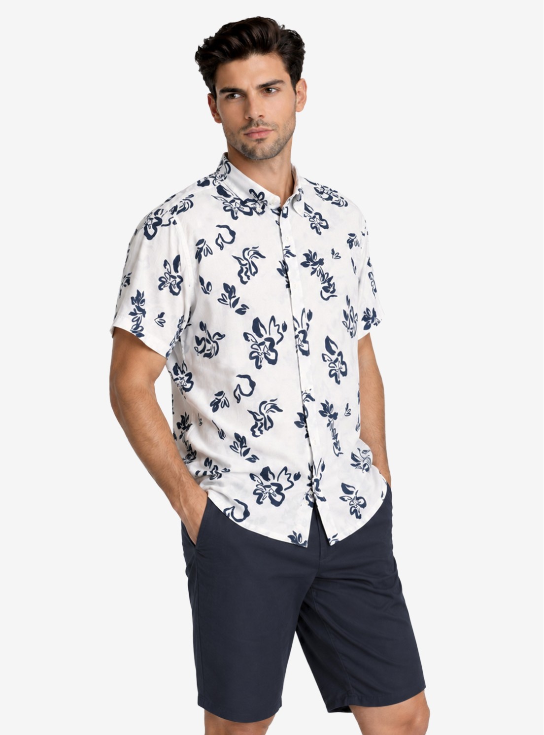 Camisa Print Regular Fit Azul Piero Butti Camisa Print Regular Fit Azul Piero Butti