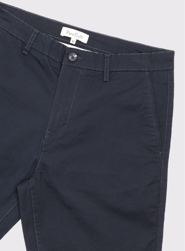 Bermuda Lisa Spandex Regular Fit Azul Marino Piero Butti Bermuda Lisa Spandex Regular Fit Azul Marino Piero Butti