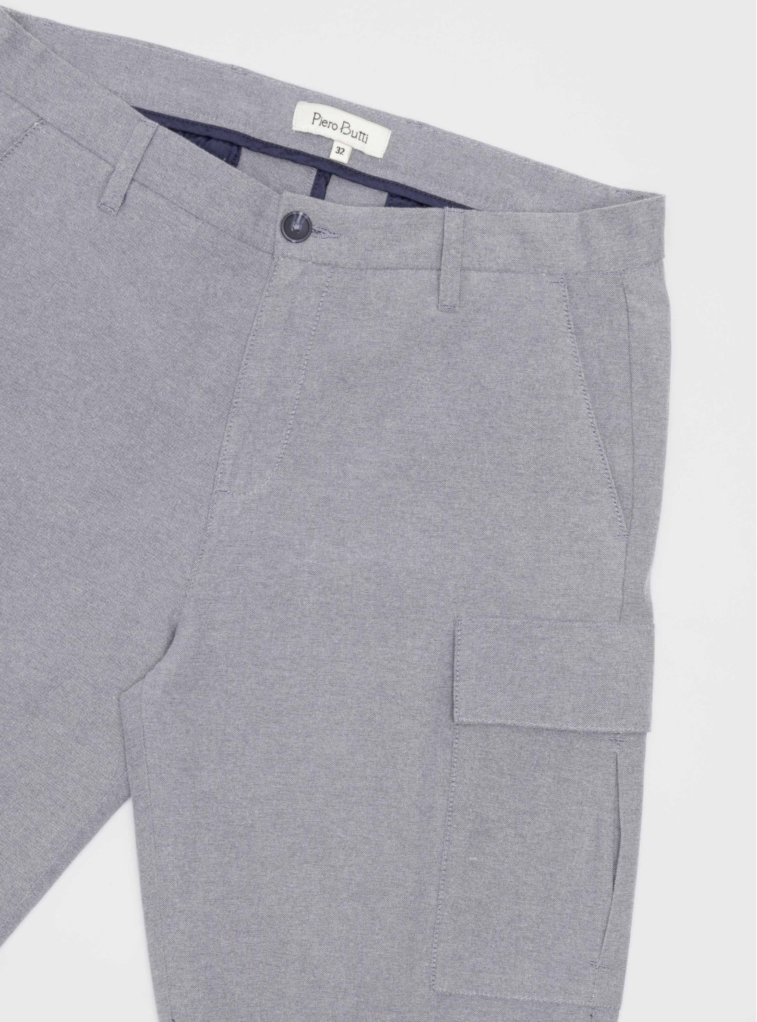 Bermuda Cargo Regular Fit Azul Marino Piero Butti Bermuda Cargo Regular Fit Azul Marino Piero Butti