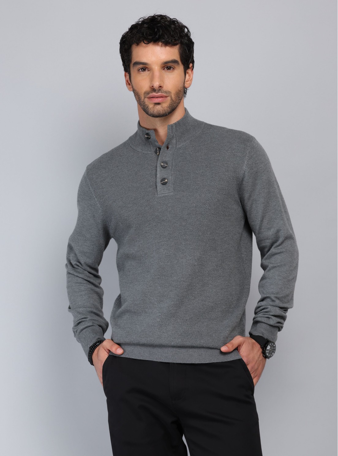 Sweater Texturado Cuello Alto Piero Butti Sweater Texturado Cuello Alto Piero Butti