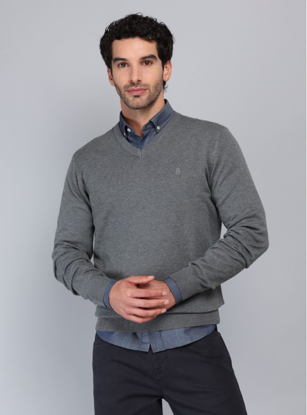 Sweater Liso Cuello V Piero Butti Sweater Liso Cuello V Piero Butti