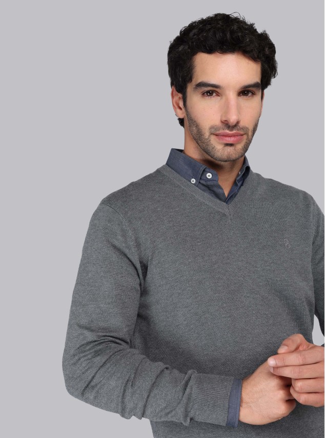 Sweater Liso Cuello V Piero Butti Sweater Liso Cuello V Piero Butti