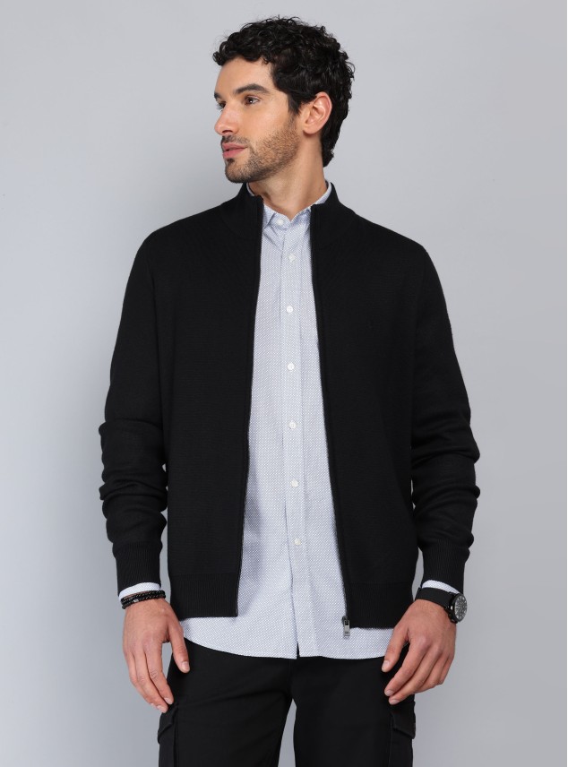 Sweater Cuello Alto Con Cierre Piero Butti Sweater Cuello Alto Con Cierre Piero Butti