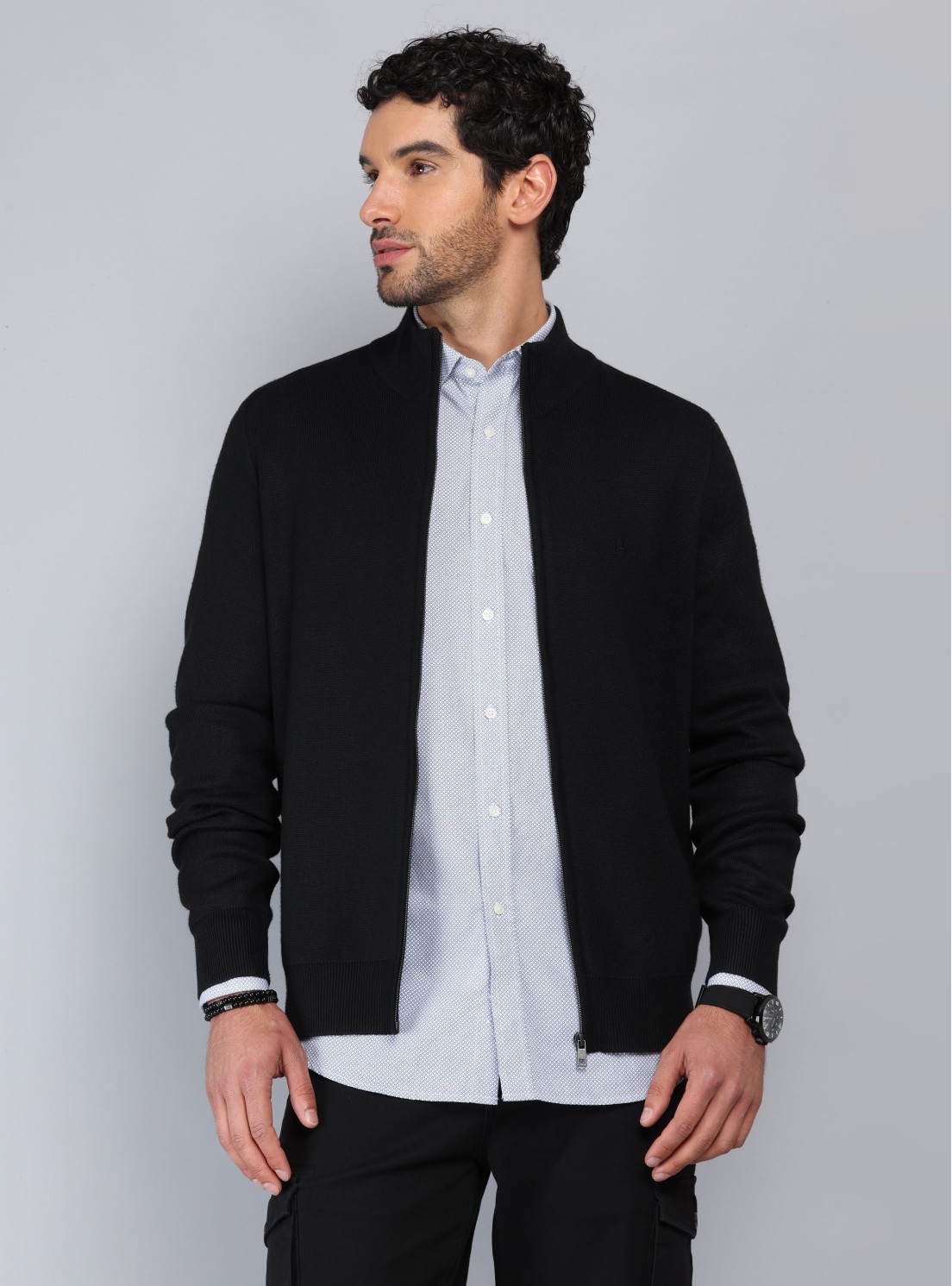 Sweater Cuello Alto Con Cierre Piero Butti Sweater Cuello Alto Con Cierre Piero Butti