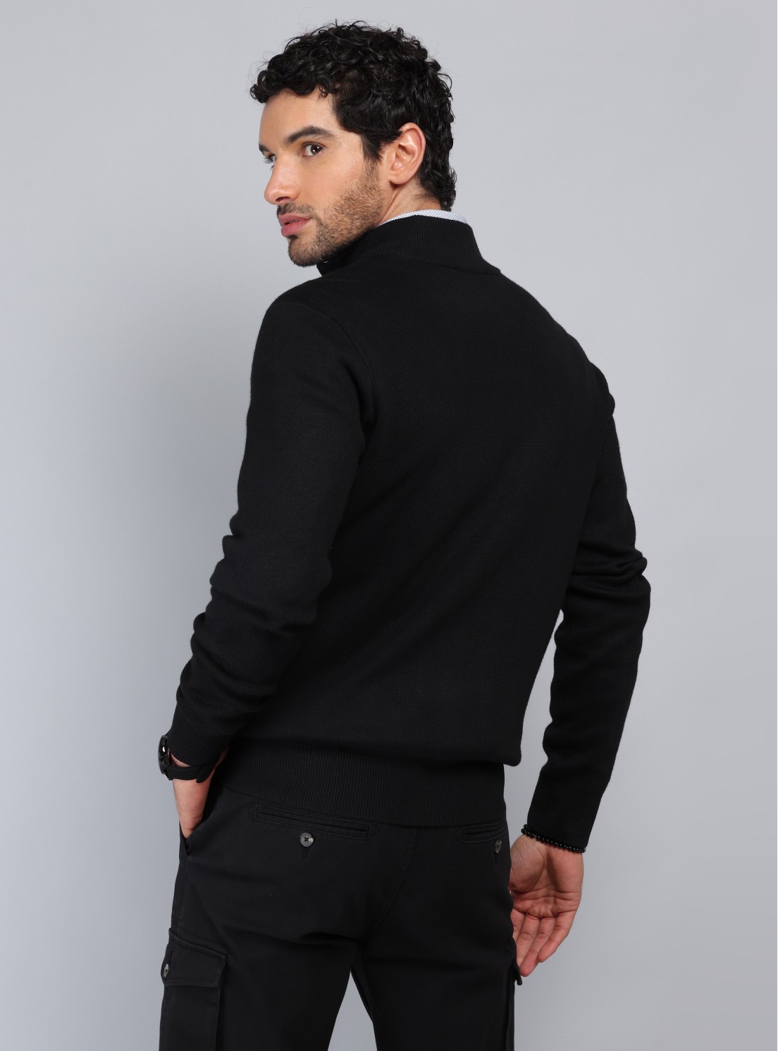 Sweater Cuello Alto Con Cierre Piero Butti Sweater Cuello Alto Con Cierre Piero Butti