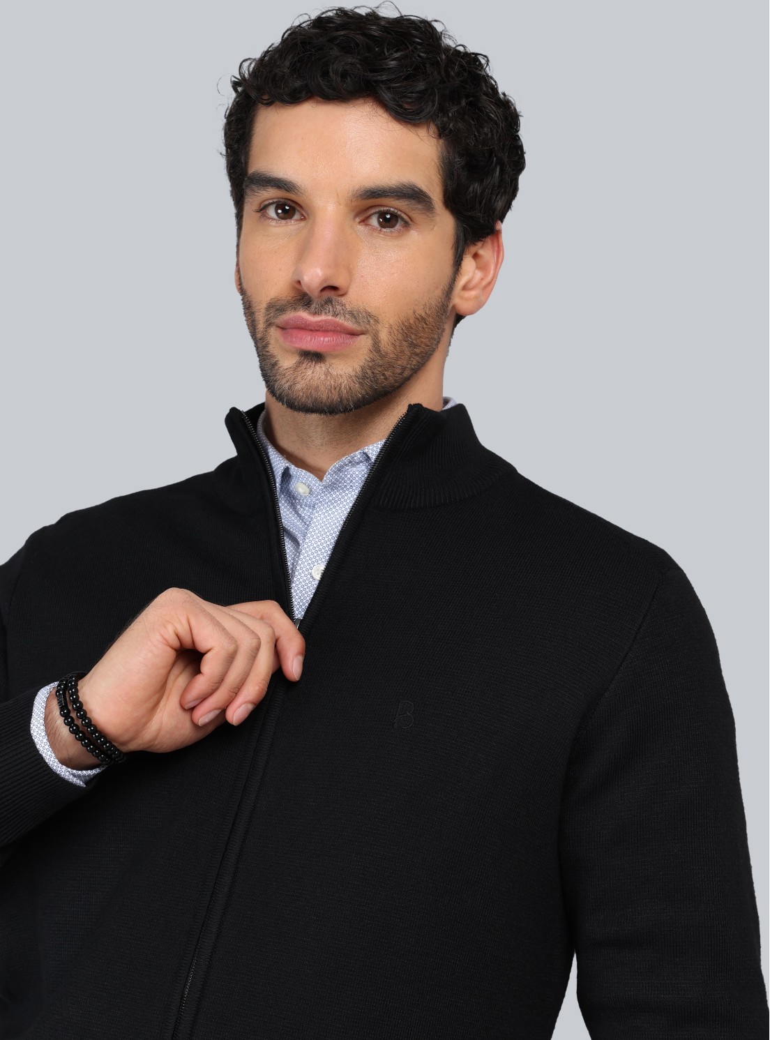 Sweater Cuello Alto Con Cierre Piero Butti Sweater Cuello Alto Con Cierre Piero Butti