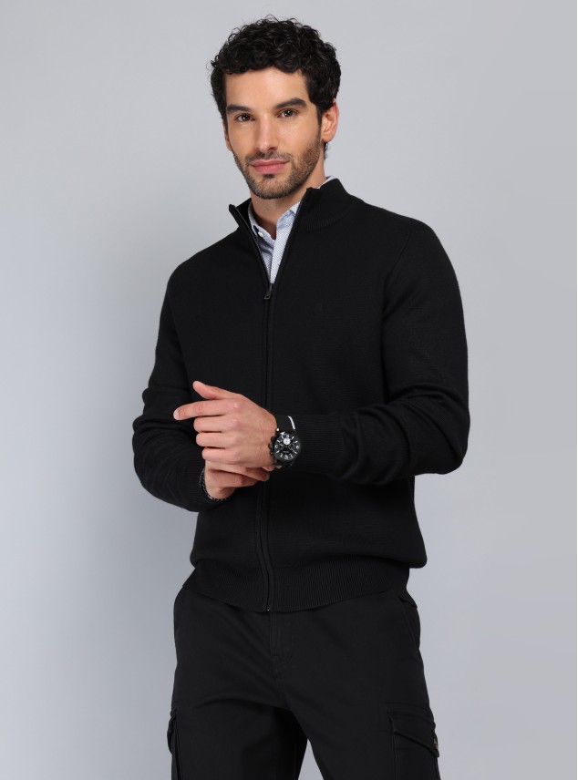 Sweater Cuello Alto Con Cierre Piero Butti Sweater Cuello Alto Con Cierre Piero Butti