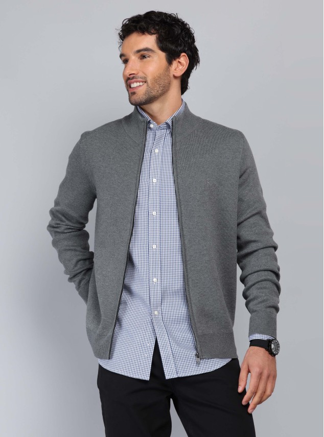 Sweater Cuello Alto Con Cierre Piero Butti Sweater Cuello Alto Con Cierre Piero Butti