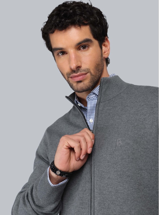 Sweater Cuello Alto Con Cierre Piero Butti Sweater Cuello Alto Con Cierre Piero Butti
