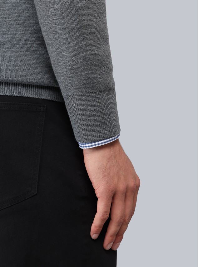 Sweater Cuello Alto Con Cierre Piero Butti Sweater Cuello Alto Con Cierre Piero Butti