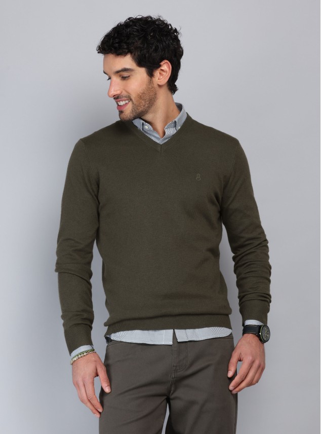Sweater Liso Cuello V Piero Butti Sweater Liso Cuello V Piero Butti