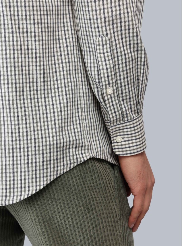 Camisa Cuadros Tailored Fit Oliva Piero Butti Camisa Cuadros Tailored Fit Oliva Piero Butti